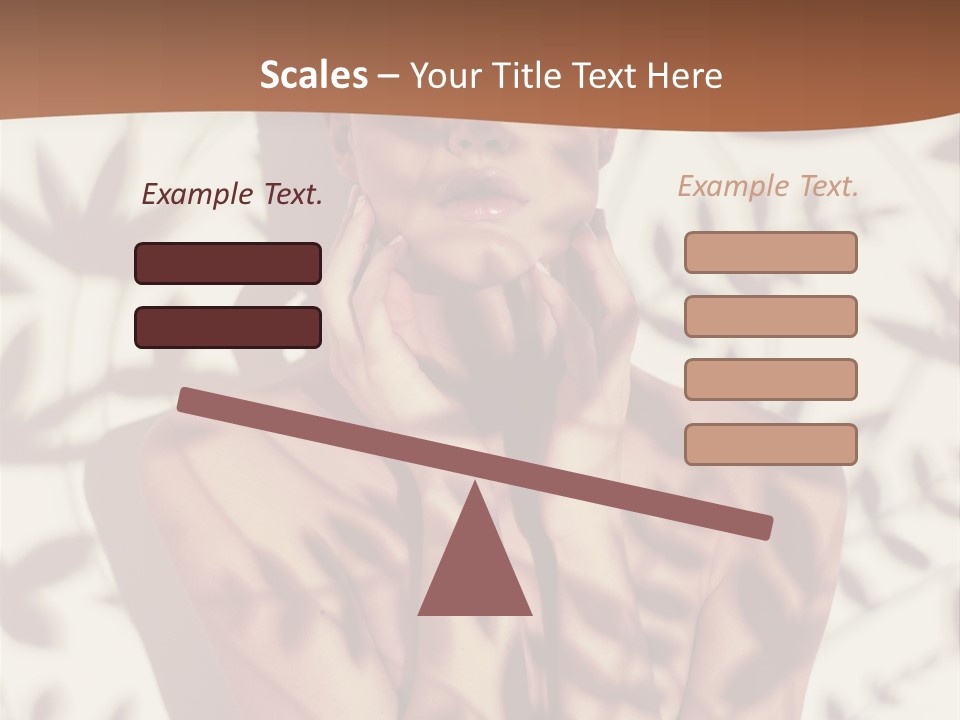 Elegance Pattern Lips PowerPoint Template