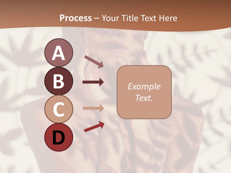 Elegance Pattern Lips PowerPoint Template