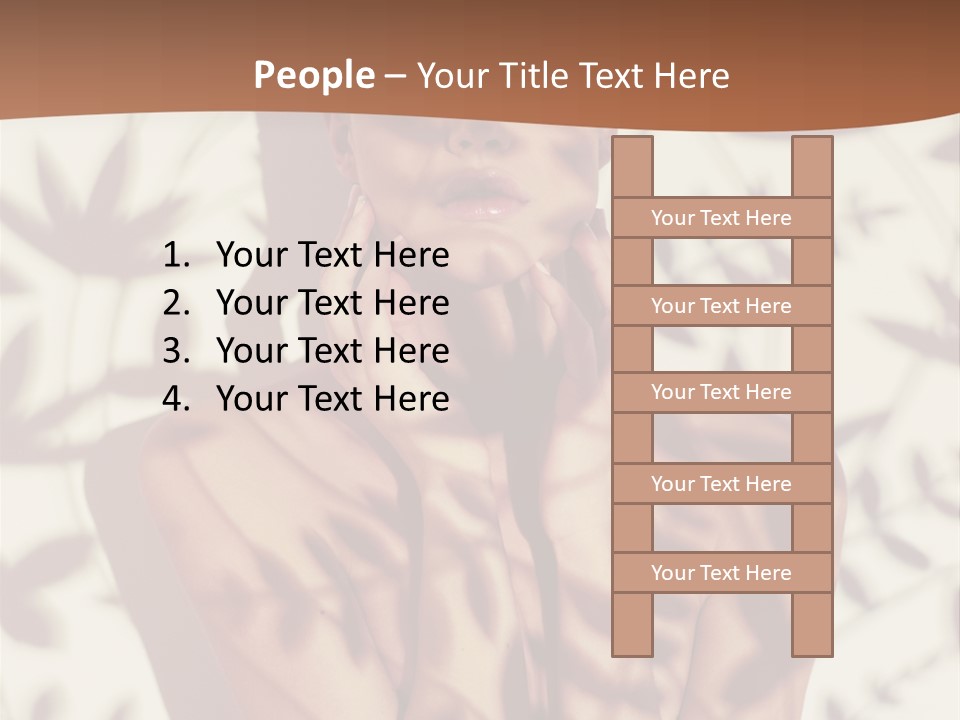 Elegance Pattern Lips PowerPoint Template