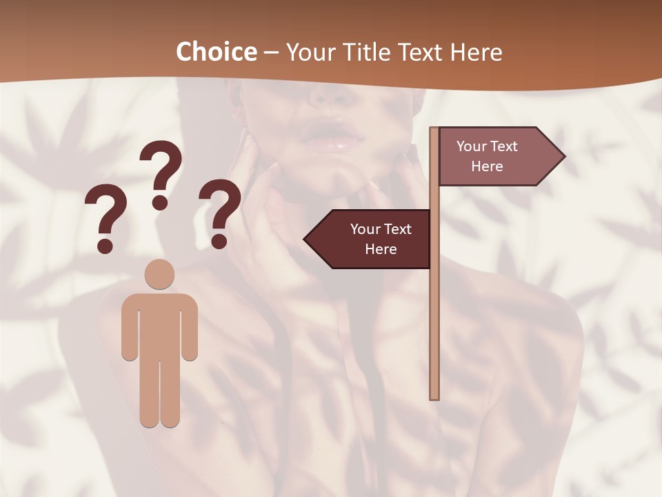 Elegance Pattern Lips PowerPoint Template