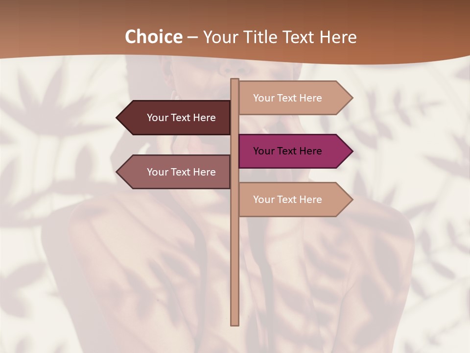 Elegance Pattern Lips PowerPoint Template