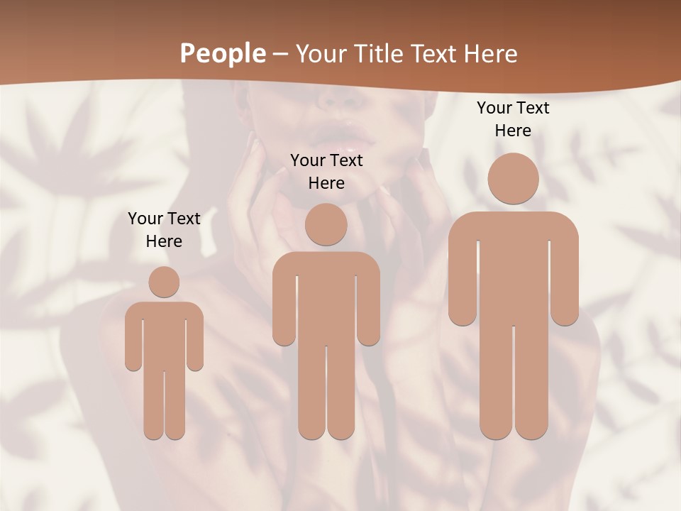 Elegance Pattern Lips PowerPoint Template