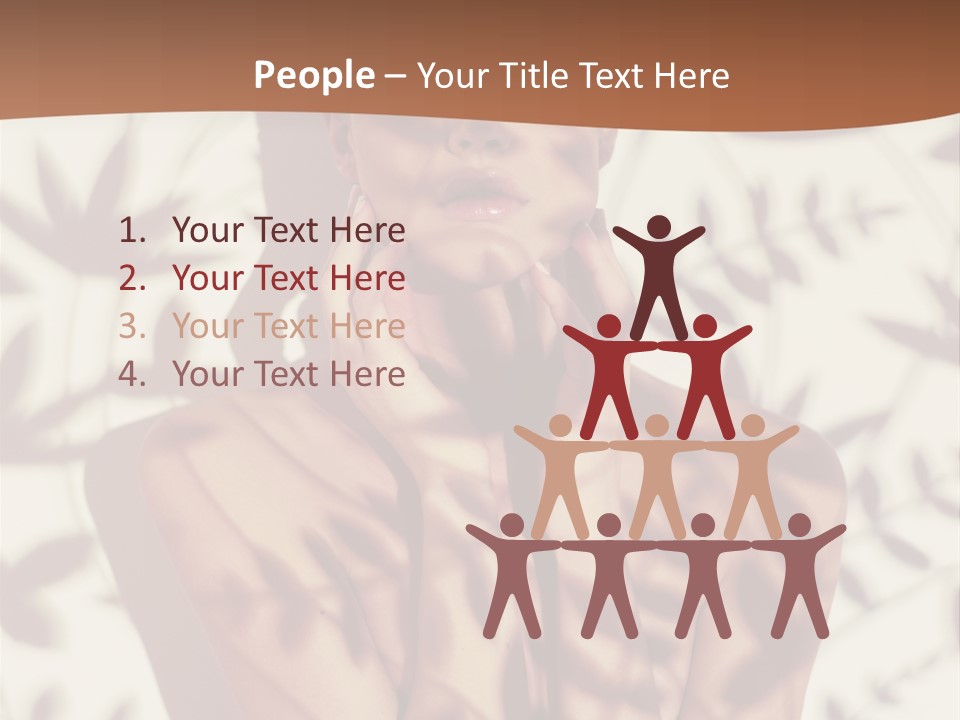 Elegance Pattern Lips PowerPoint Template