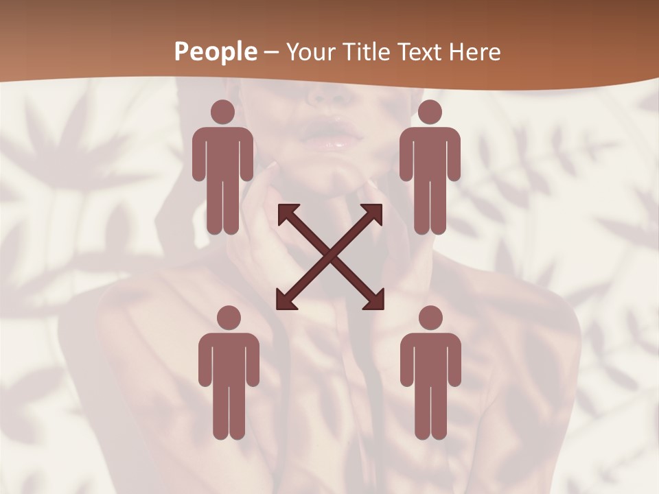 Elegance Pattern Lips PowerPoint Template