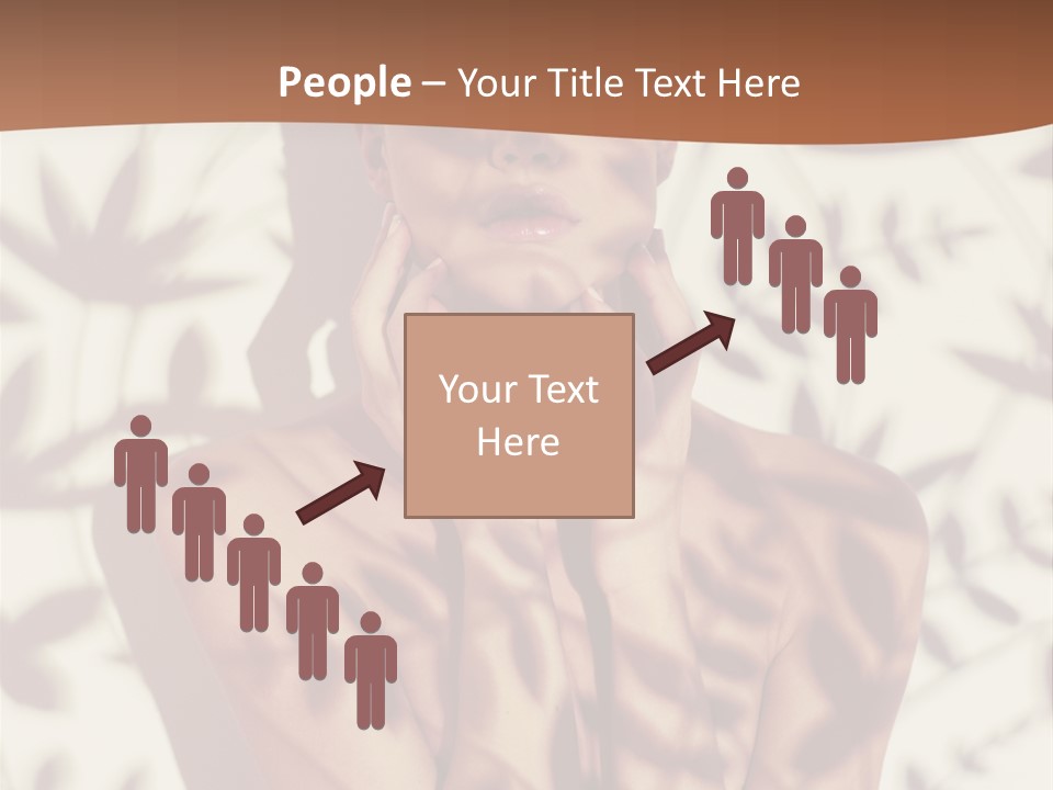 Elegance Pattern Lips PowerPoint Template