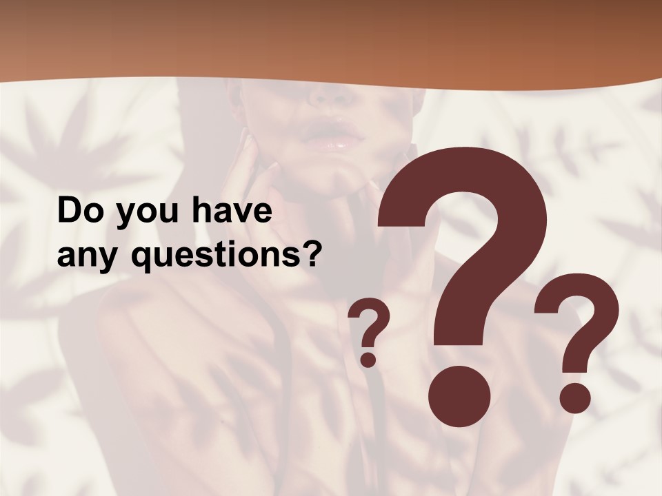 Elegance Pattern Lips PowerPoint Template