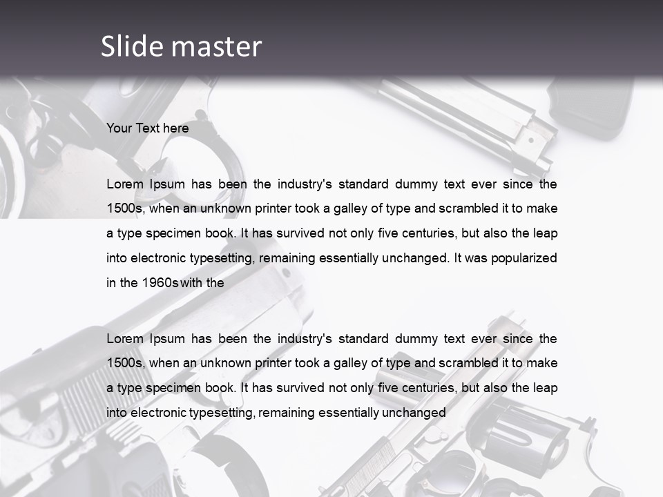 Protection Dangerous Bullet PowerPoint Template