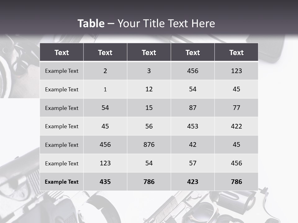 Protection Dangerous Bullet PowerPoint Template