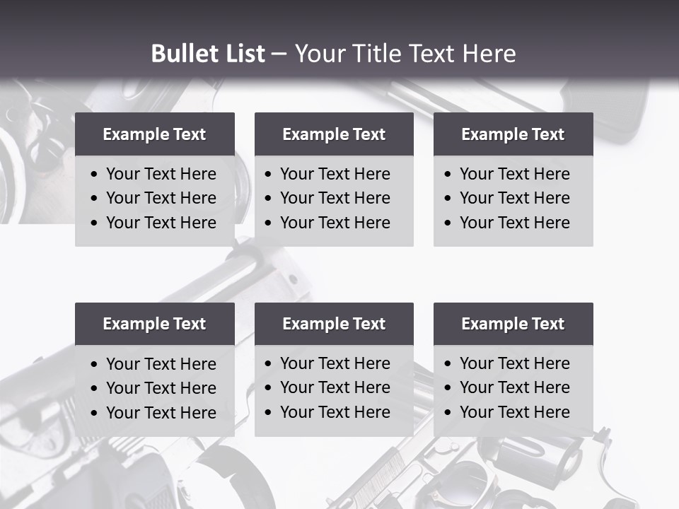 Protection Dangerous Bullet PowerPoint Template