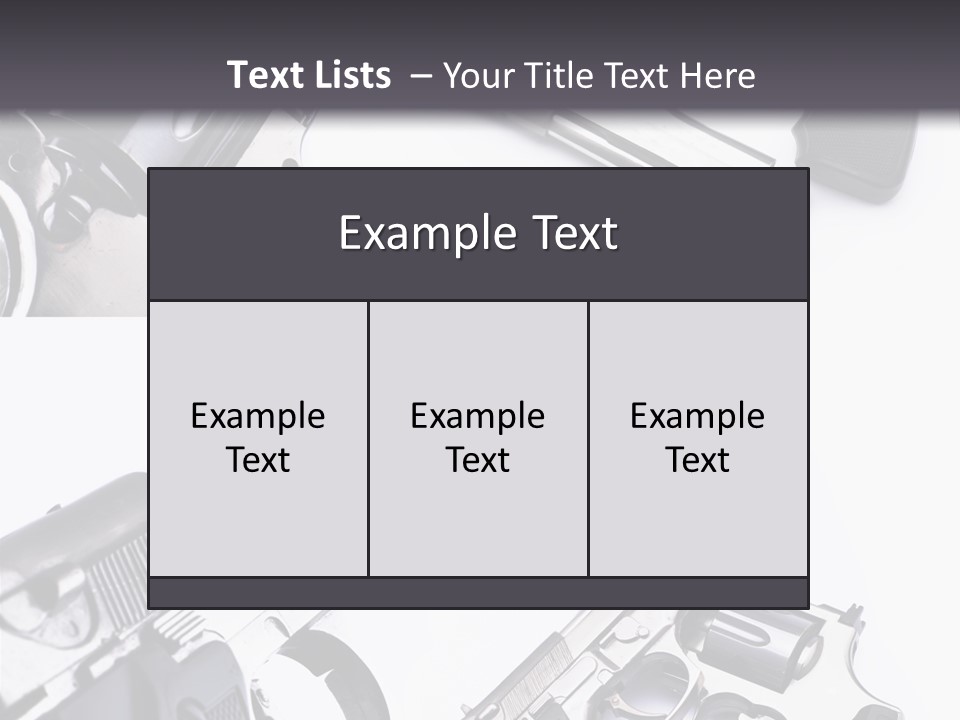 Protection Dangerous Bullet PowerPoint Template