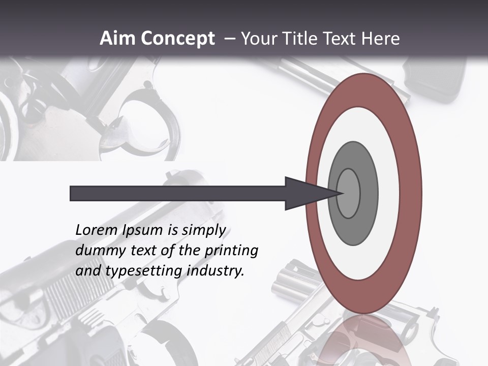 Protection Dangerous Bullet PowerPoint Template