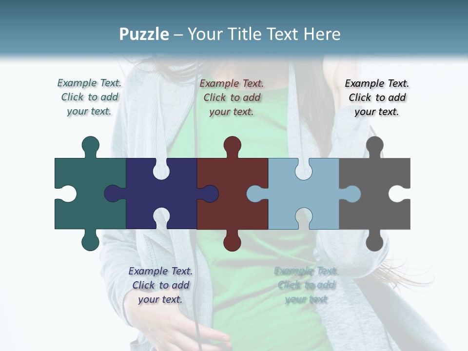 Caucasian Joyful People PowerPoint Template