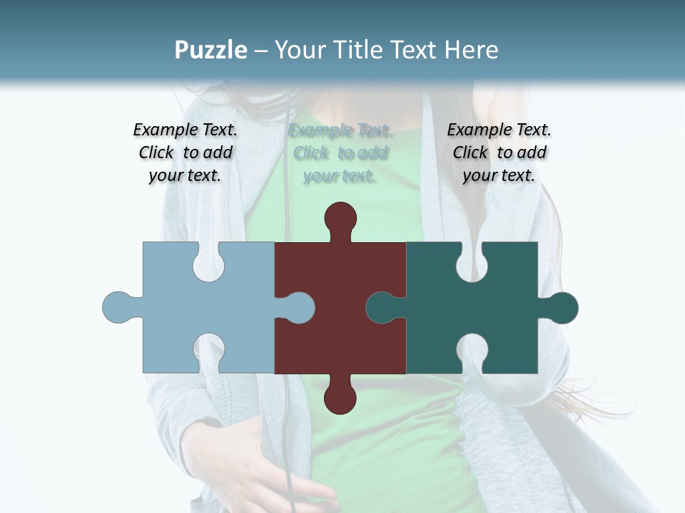 Caucasian Joyful People PowerPoint Template