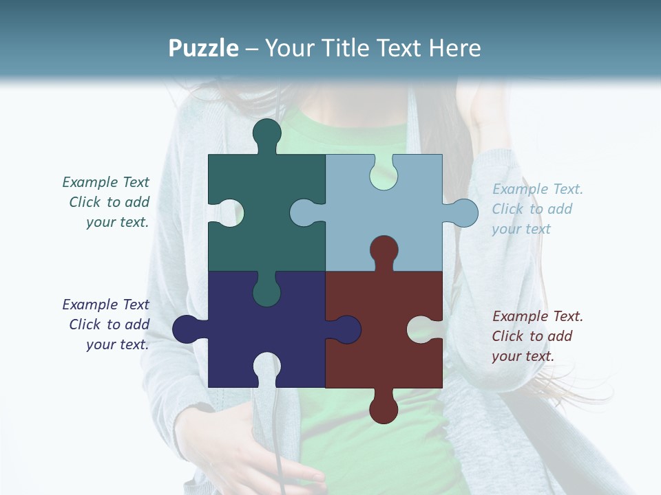 Caucasian Joyful People PowerPoint Template