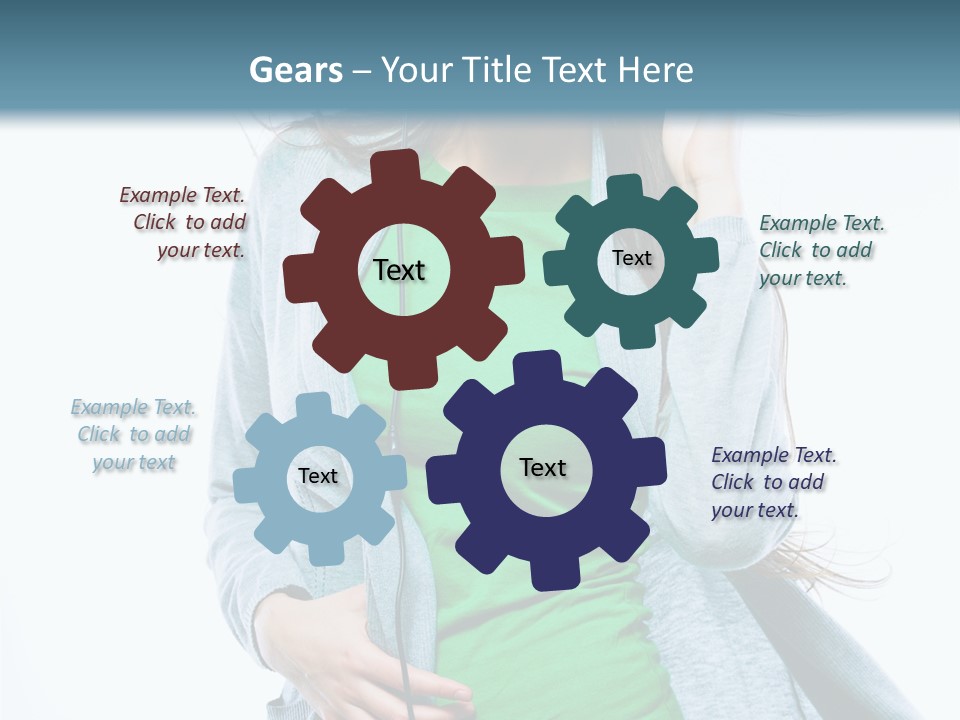 Caucasian Joyful People PowerPoint Template