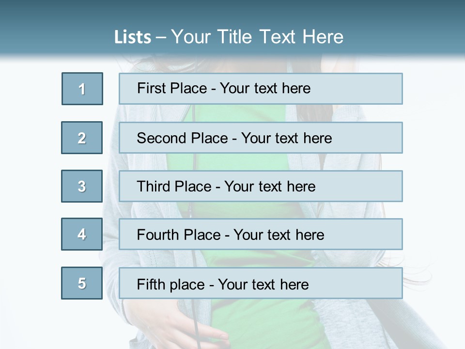 Caucasian Joyful People PowerPoint Template