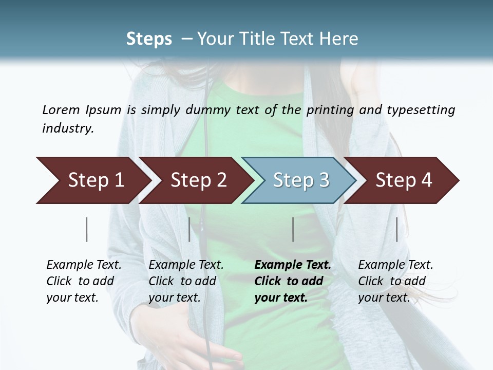 Caucasian Joyful People PowerPoint Template