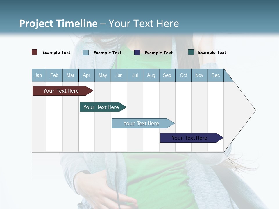 Caucasian Joyful People PowerPoint Template