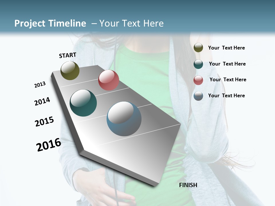 Caucasian Joyful People PowerPoint Template