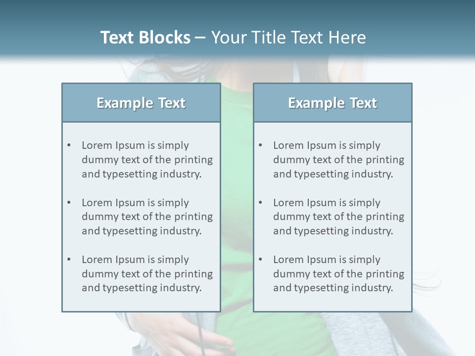 Caucasian Joyful People PowerPoint Template