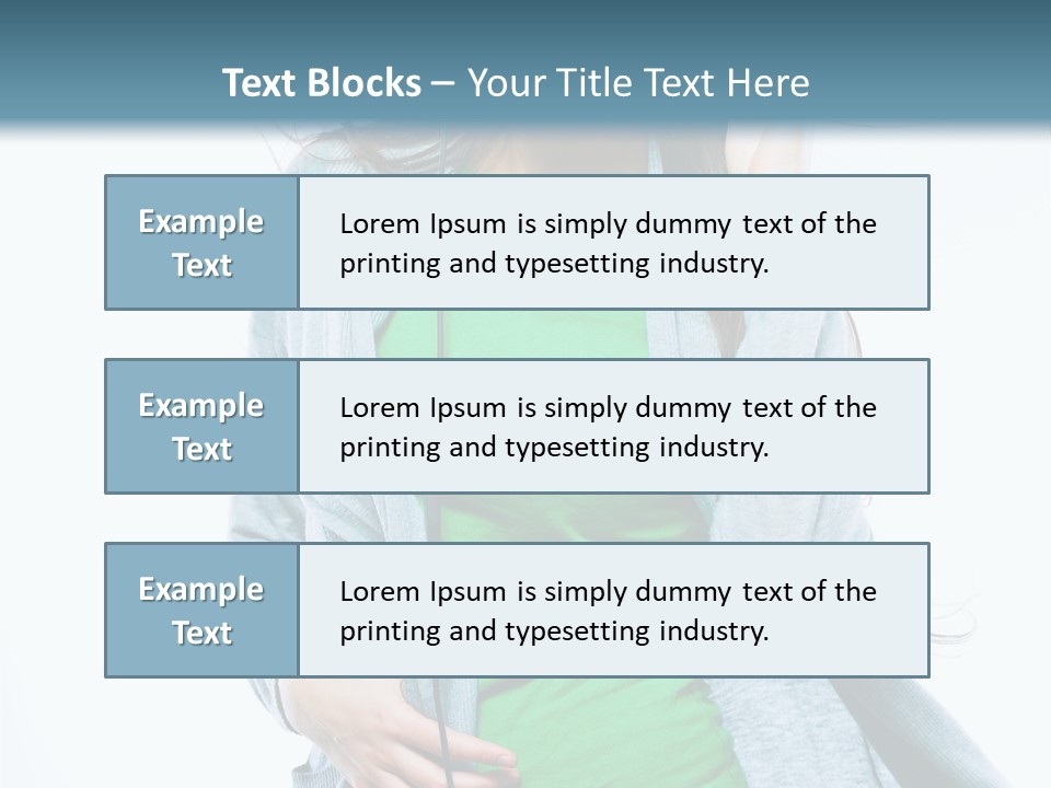 Caucasian Joyful People PowerPoint Template