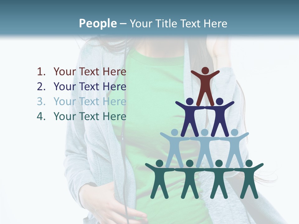 Caucasian Joyful People PowerPoint Template