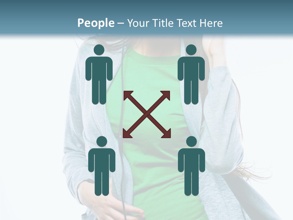 Caucasian Joyful People PowerPoint Template