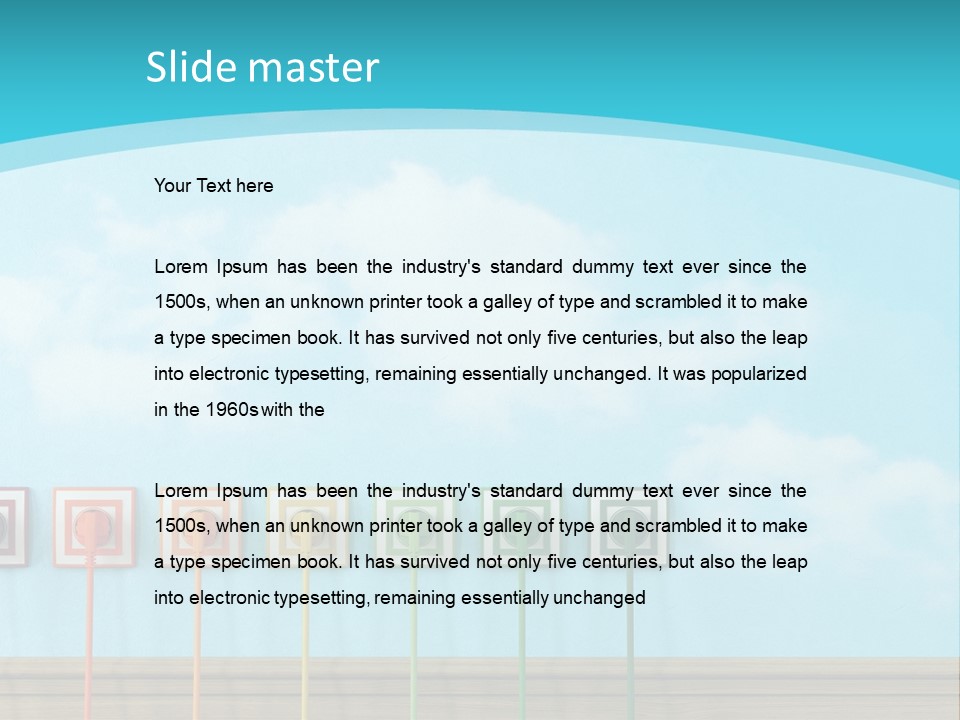 Room Background Symbol PowerPoint Template