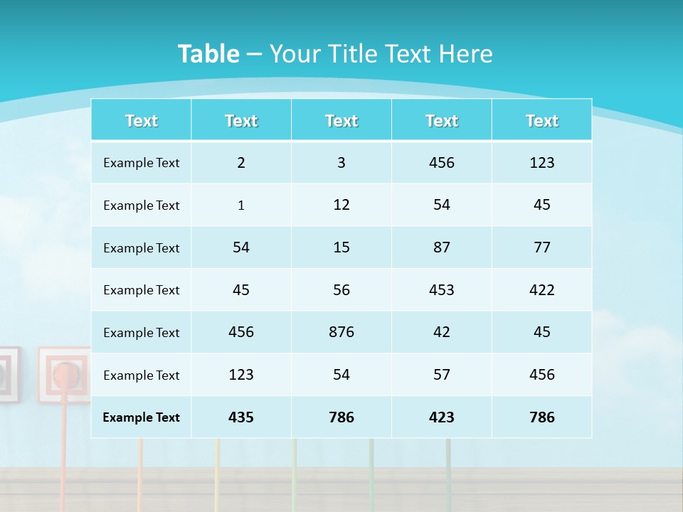 Room Background Symbol PowerPoint Template