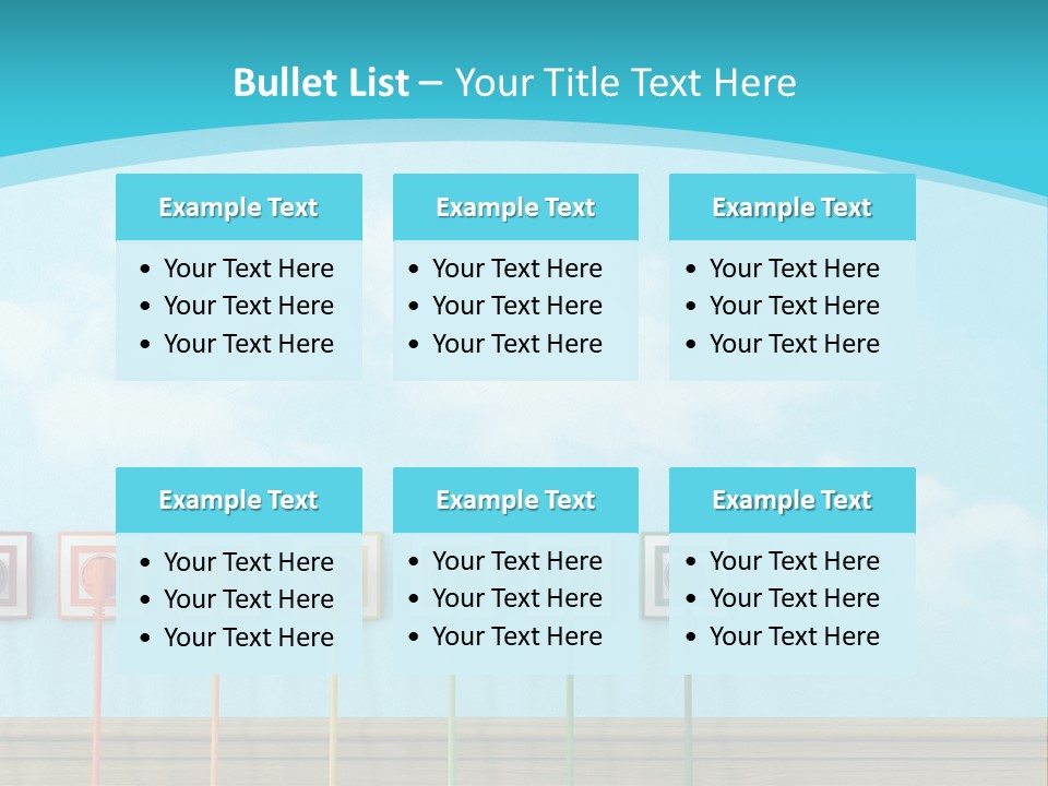Room Background Symbol PowerPoint Template