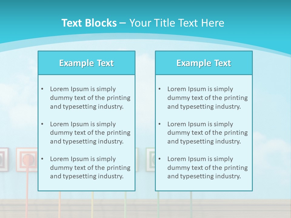 Room Background Symbol PowerPoint Template