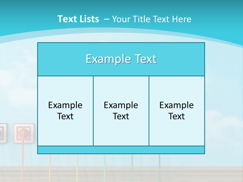 Room Background Symbol PowerPoint Template