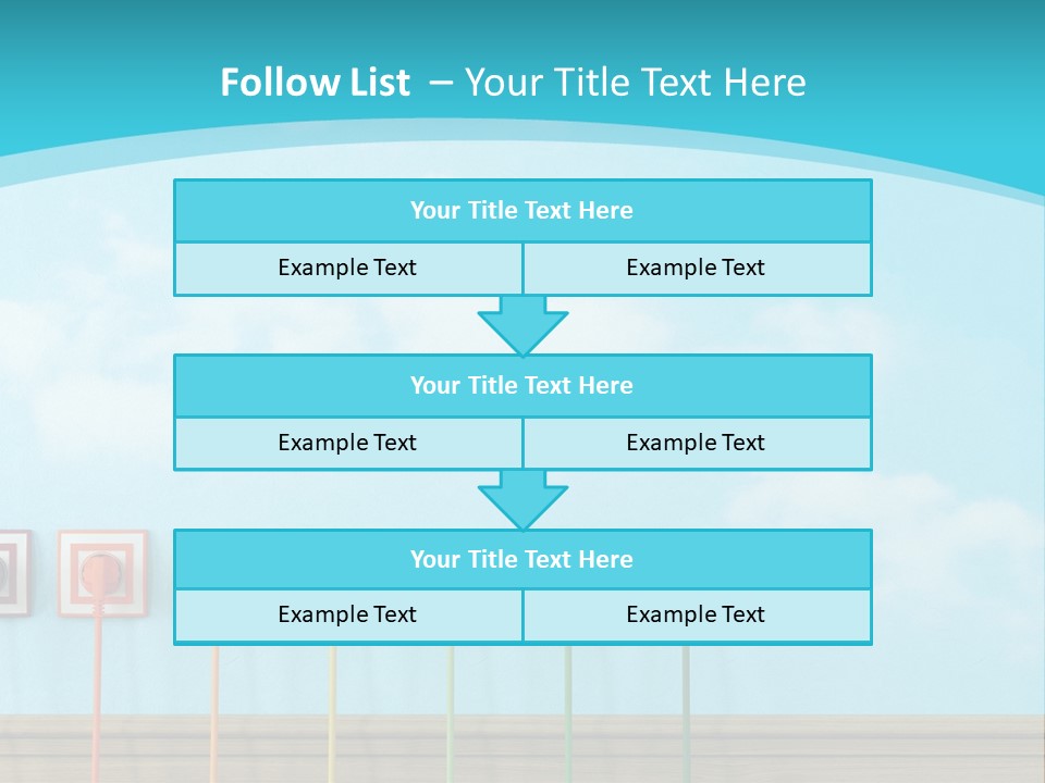 Room Background Symbol PowerPoint Template