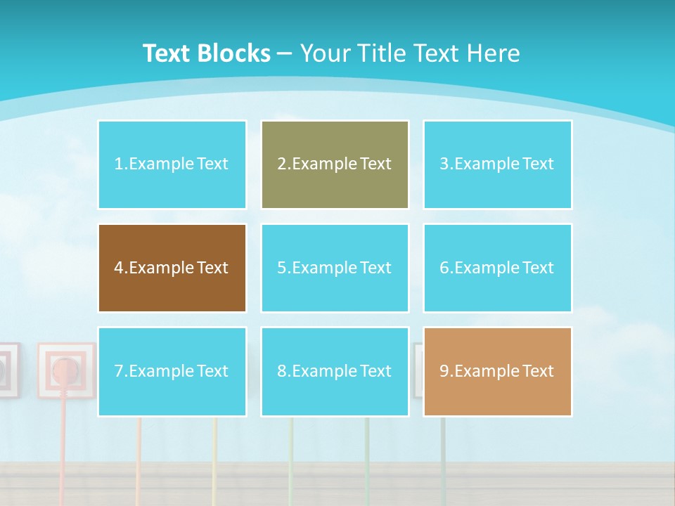 Room Background Symbol PowerPoint Template
