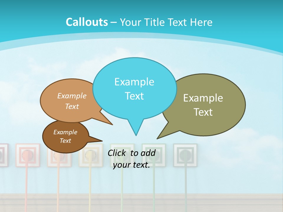 Room Background Symbol PowerPoint Template