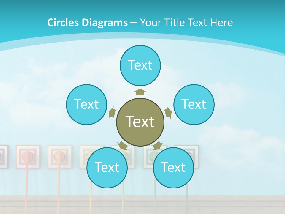 Room Background Symbol PowerPoint Template