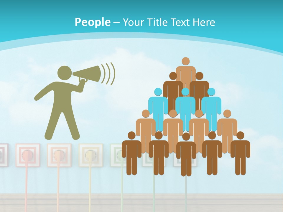 Room Background Symbol PowerPoint Template