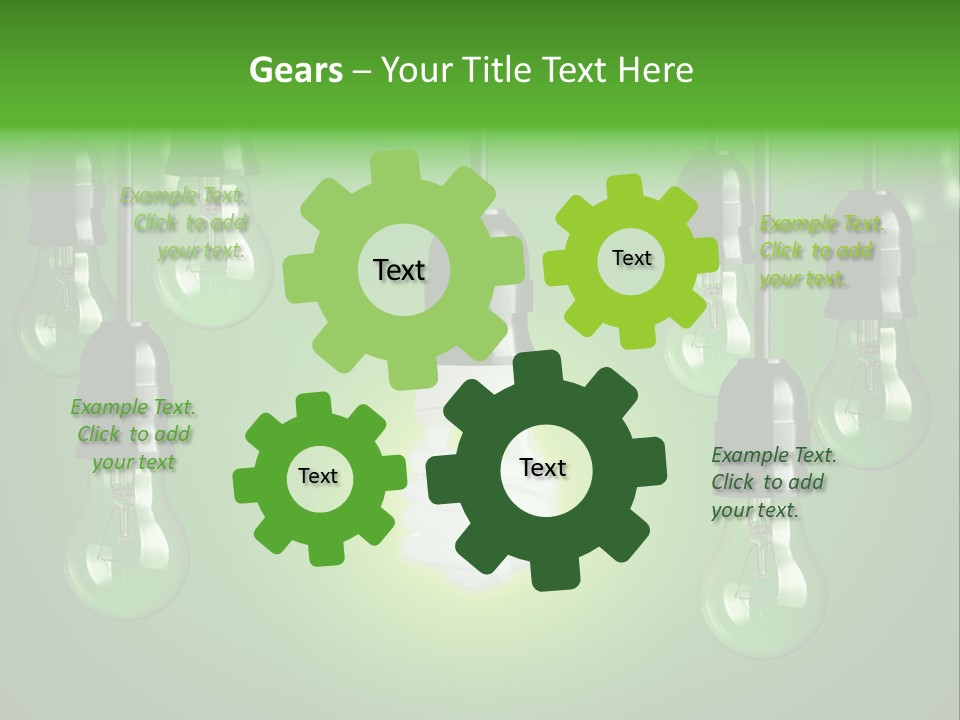 Electricity Brightly Efficiency PowerPoint Template