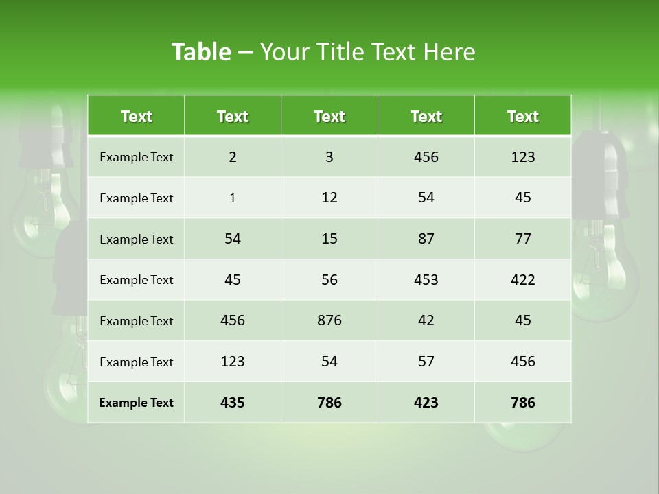 Electricity Brightly Efficiency PowerPoint Template