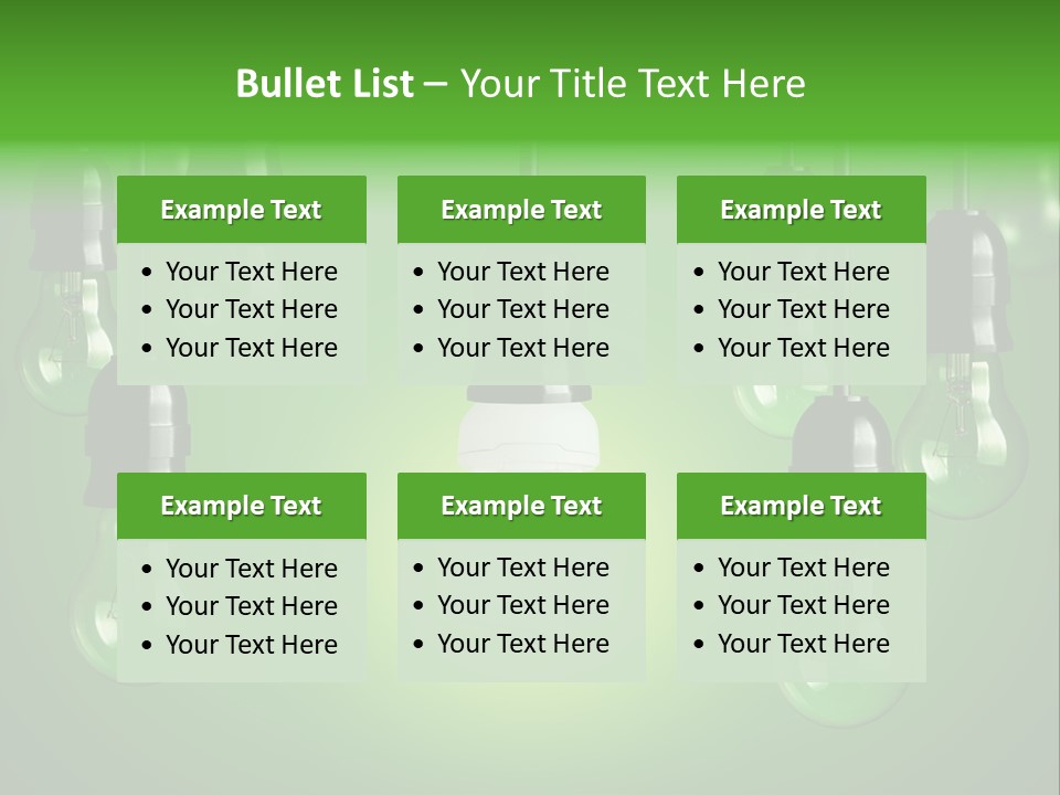 Electricity Brightly Efficiency PowerPoint Template