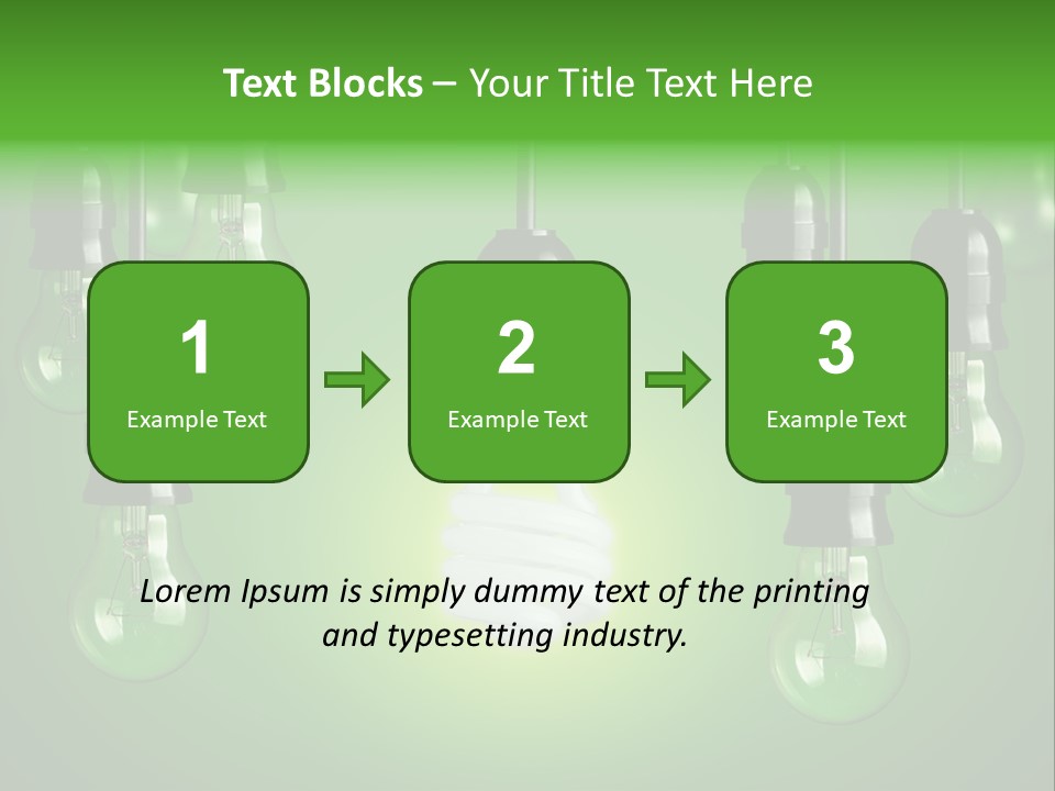 Electricity Brightly Efficiency PowerPoint Template