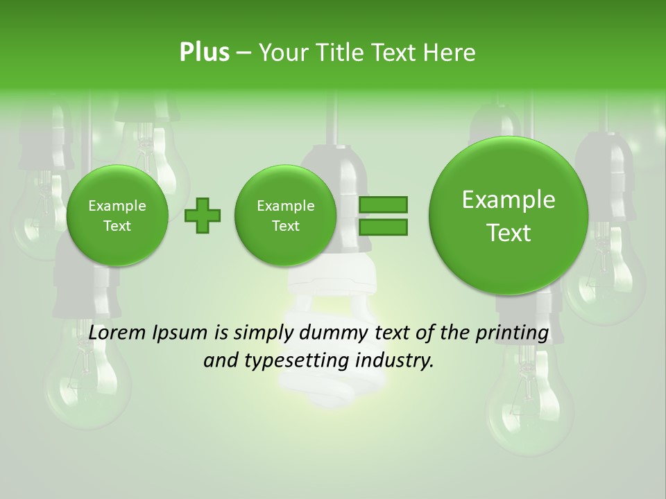 Electricity Brightly Efficiency PowerPoint Template