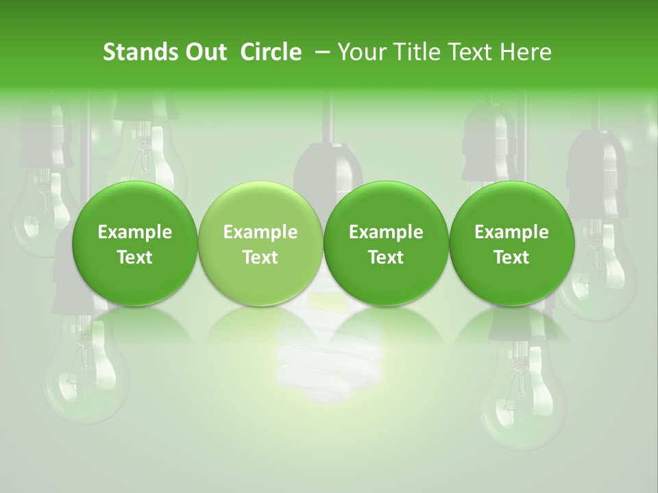 Electricity Brightly Efficiency PowerPoint Template