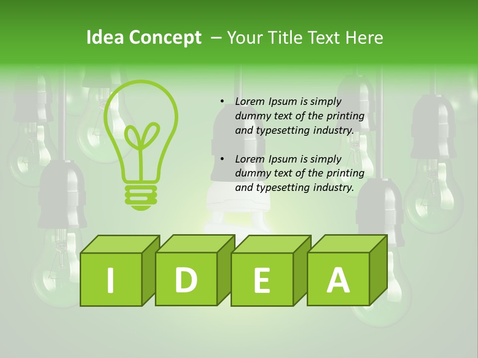 Electricity Brightly Efficiency PowerPoint Template