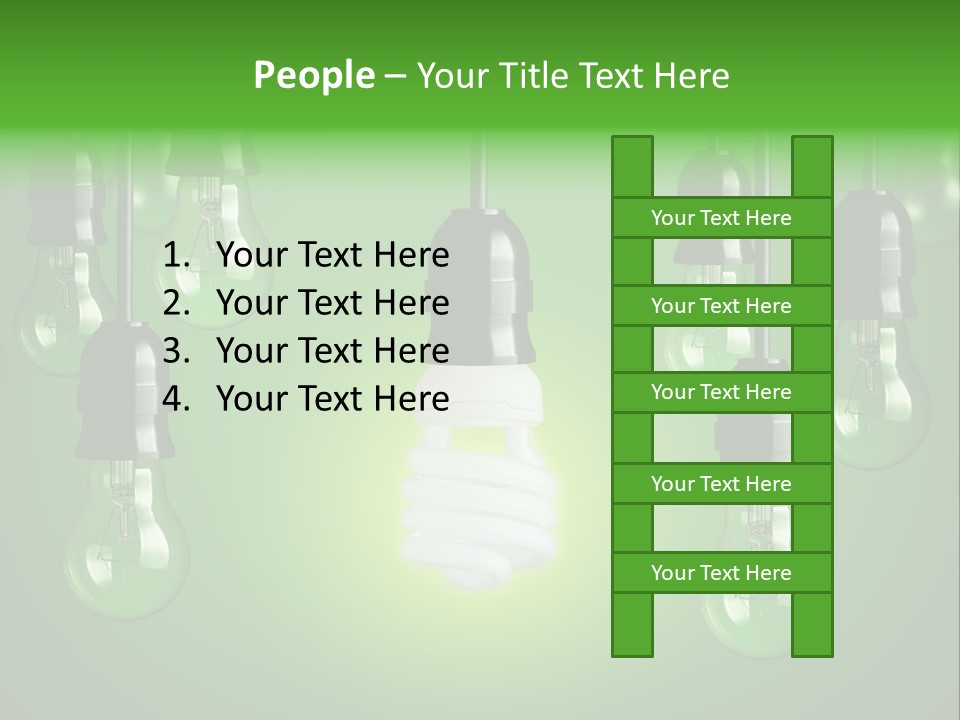 Electricity Brightly Efficiency PowerPoint Template