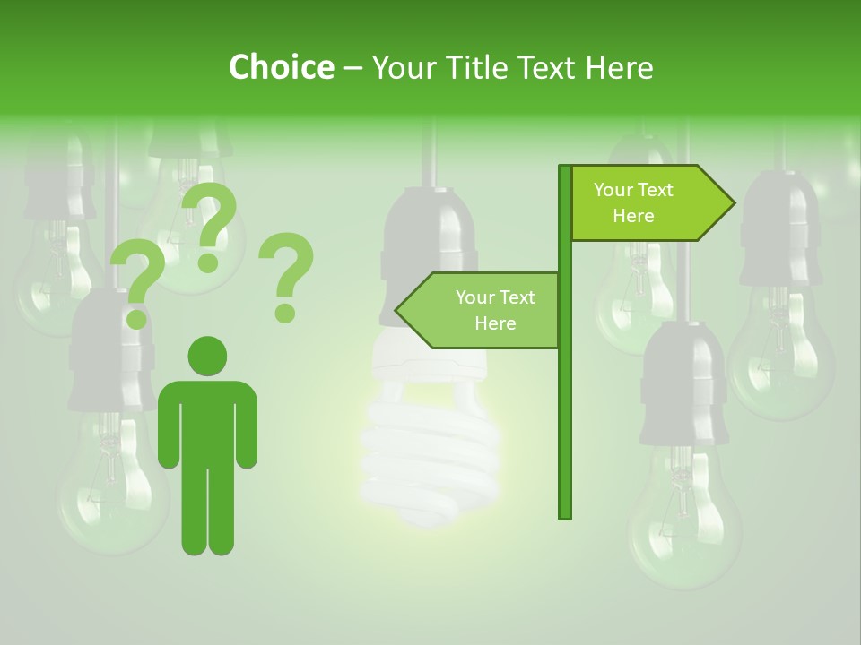 Electricity Brightly Efficiency PowerPoint Template