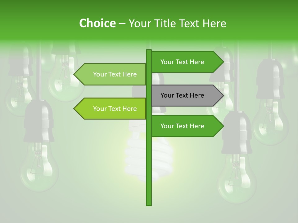 Electricity Brightly Efficiency PowerPoint Template