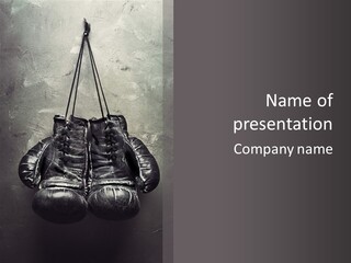 Dangling Recreation Leather PowerPoint Template