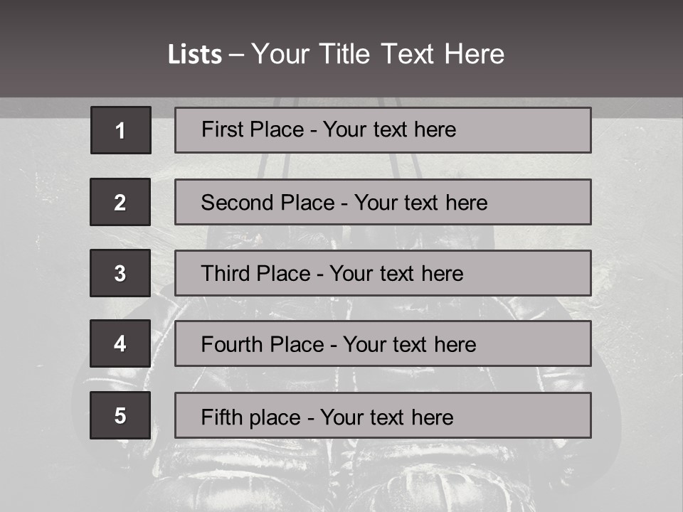 Dangling Recreation Leather PowerPoint Template