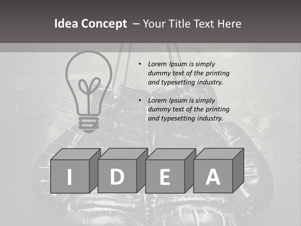 Dangling Recreation Leather PowerPoint Template